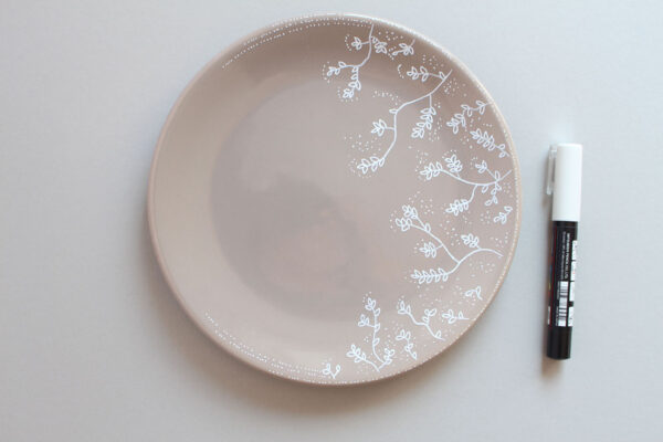 DIY Assiettes illustrées Peinture sur céramique - Céline Lunakim